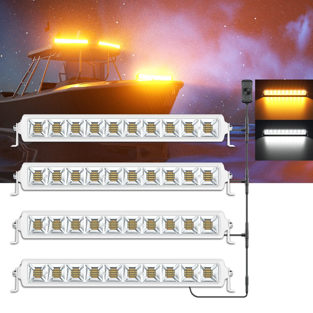 Dual Color Led Light Bar 4PCS  - огляд і ціна Power Tools Yellow Color