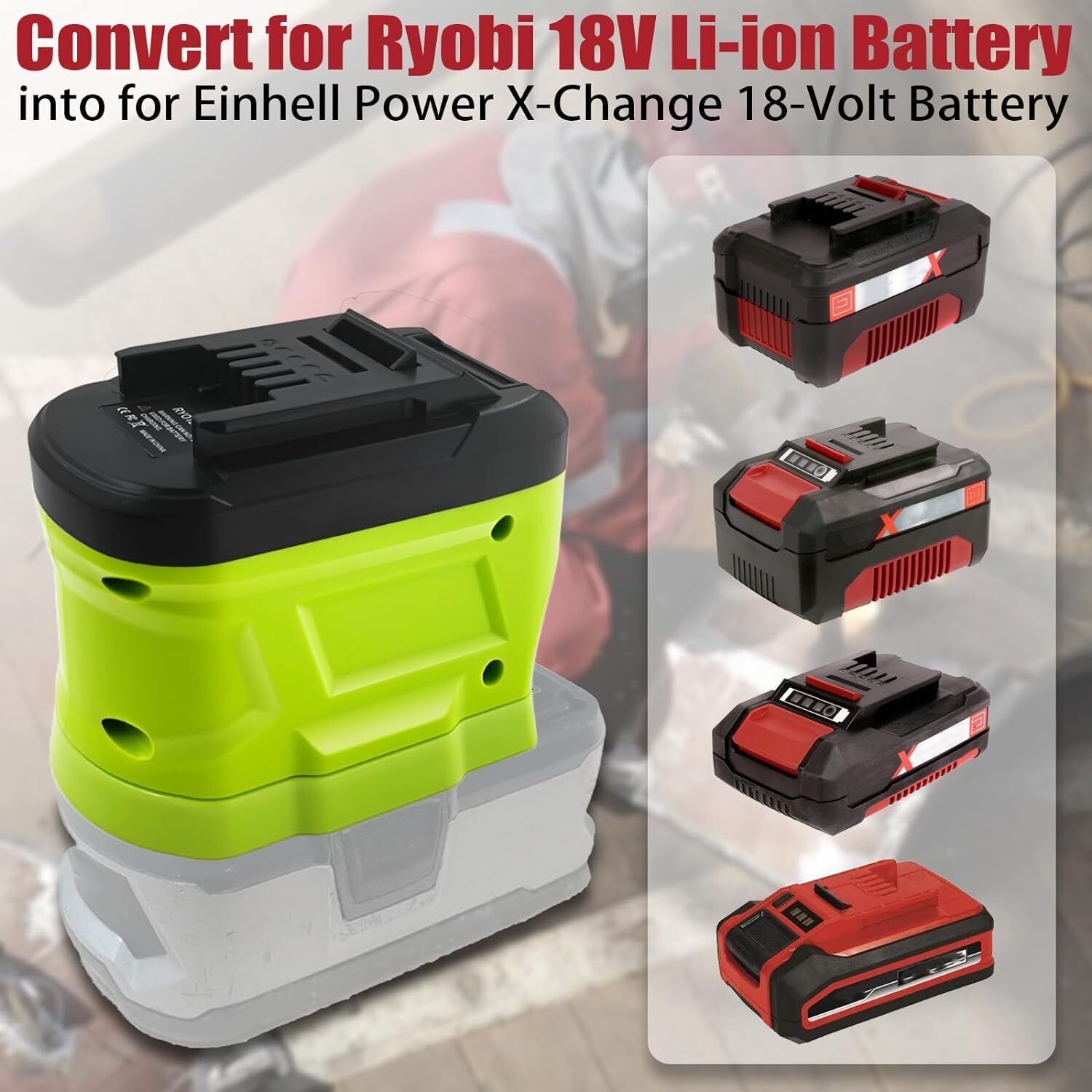 Battery Adapter for Ryobi 18V  - огляд і ціна Power Tools Ryobi
