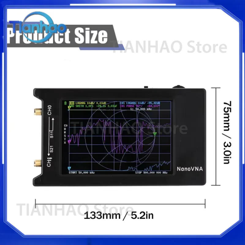 Nano VNA-H4 Antenna Analyzer f - огляд і ціна Power Tools Vector