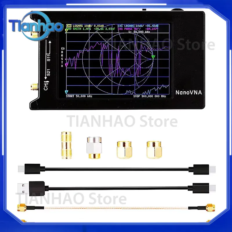 NanoVNA-H4 for Antenna Analyze - огляд і ціна Power Tools Vector