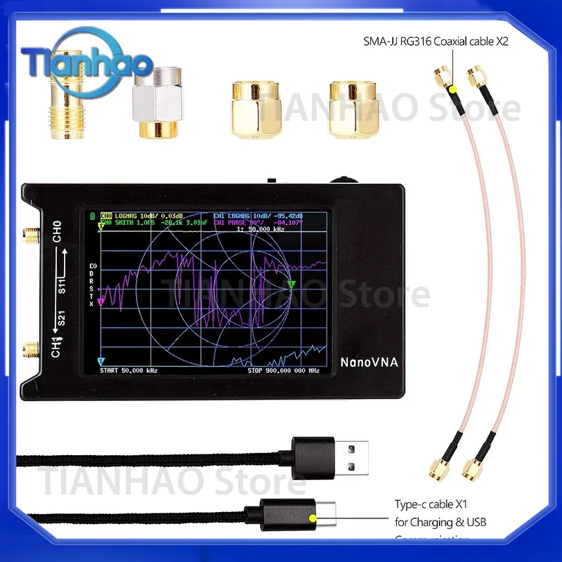 NanoVNA-H4 for Antenna Analyze - огляд і ціна Power Tools Vector