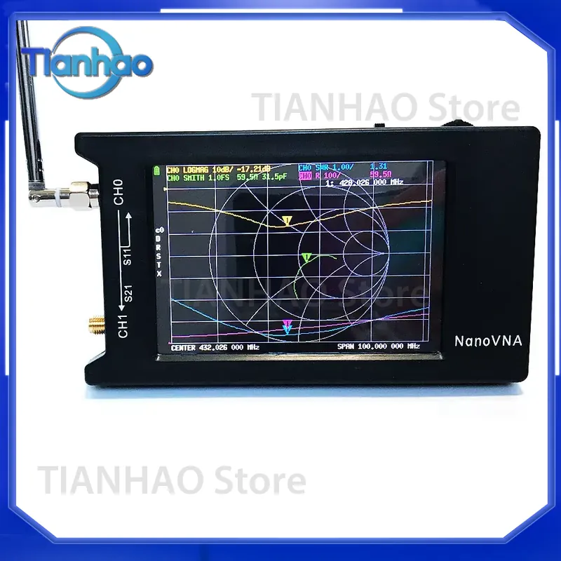 NanoVNA-H4 for Antenna Analyze - огляд і ціна Power Tools Vector
