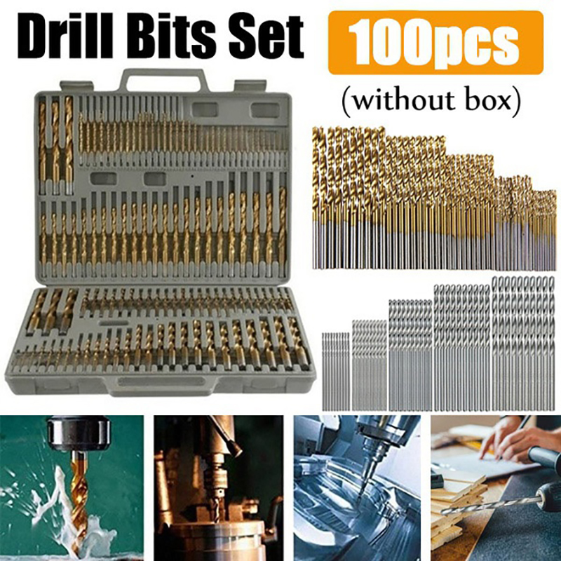 100/50pcs Titanium Coated Dril - огляд і ціна Power Quality Tools