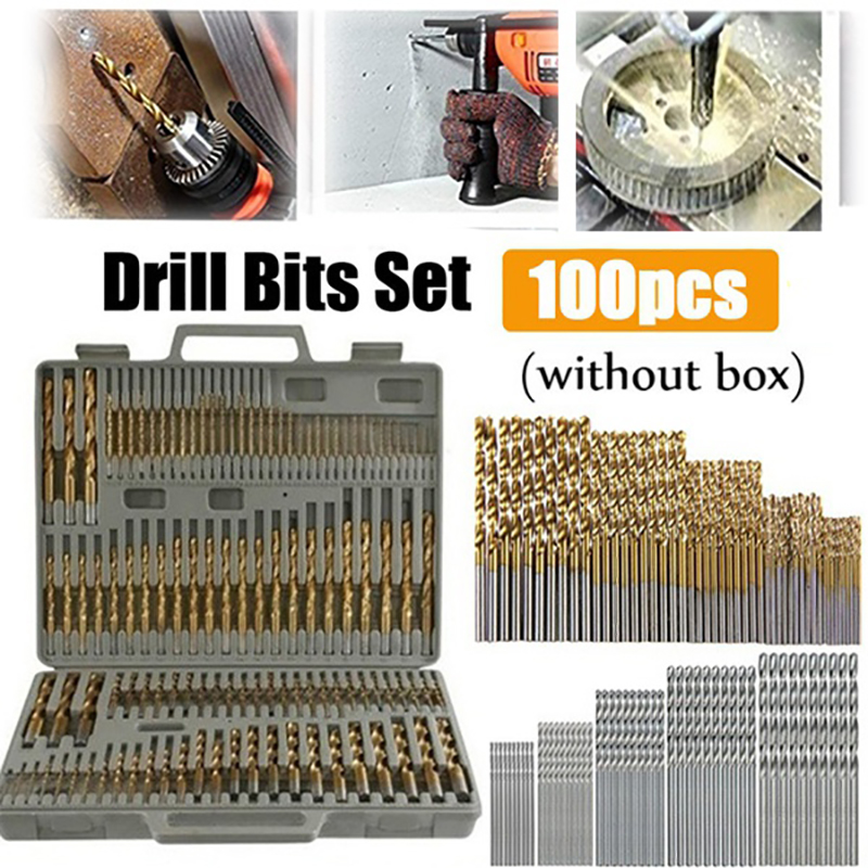 100/50pcs Titanium Coated Dril - огляд і ціна Power Quality Tools